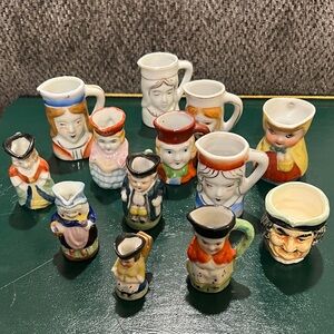 Bundle of Occupied Japan miniature pitchers.